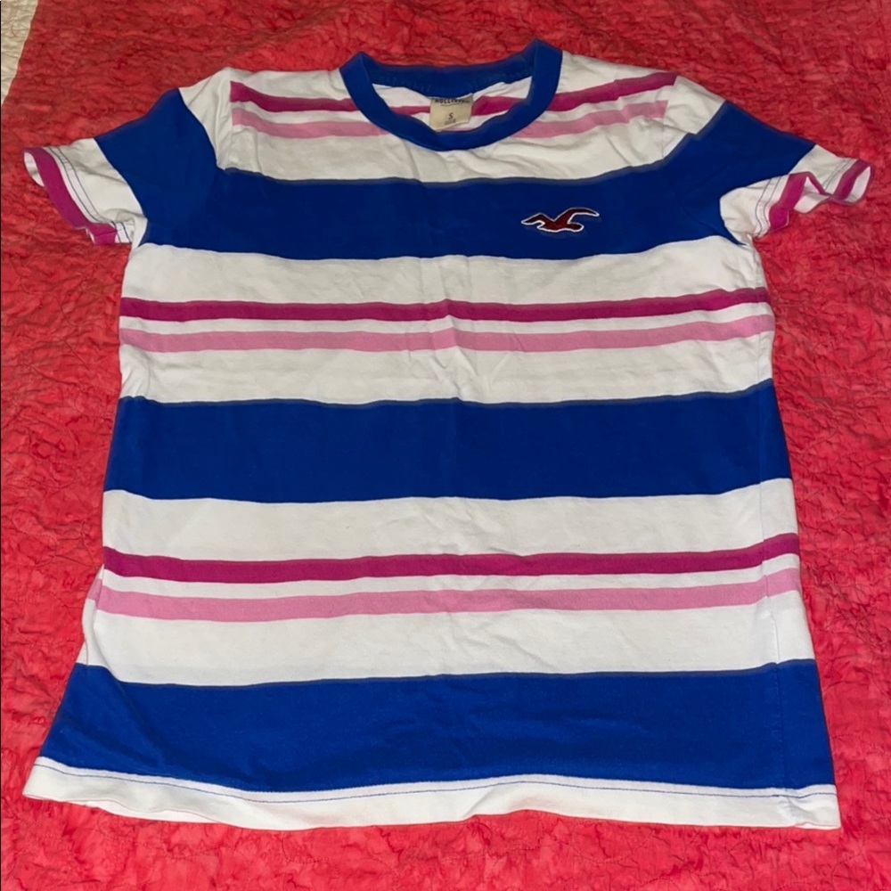 Kids Blue and Pink Striped Shirt